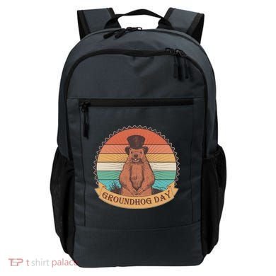 Vintage Groundhog Day Emblem Backpack