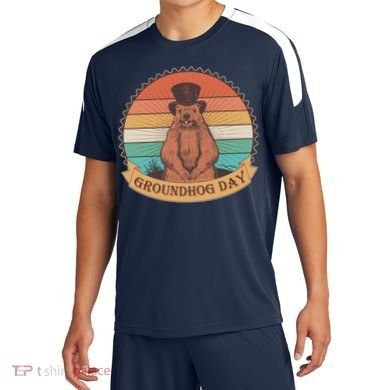 Vintage Groundhog Day Emblem Soccer Jersey