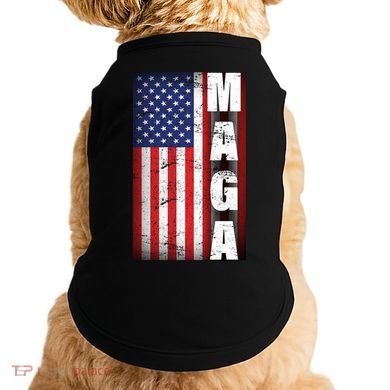 Vintage Grunge MAGA American Flag Doggie Tank