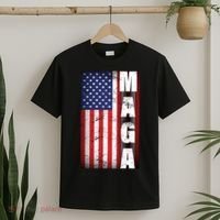 Vintage Grunge MAGA American Flag T-Shirt thumb 2
