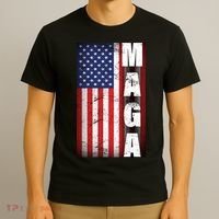 Vintage Grunge MAGA American Flag T-Shirt thumb 3
