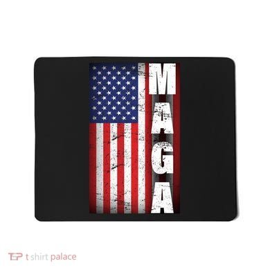 Vintage Grunge MAGA American Flag Mousepad