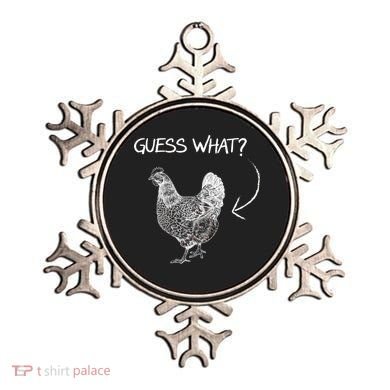 Vintage Guess What Chicken Butt Funny Ornament