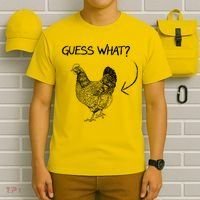 Vintage Guess What Chicken Butt Funny T-Shirt thumb 6