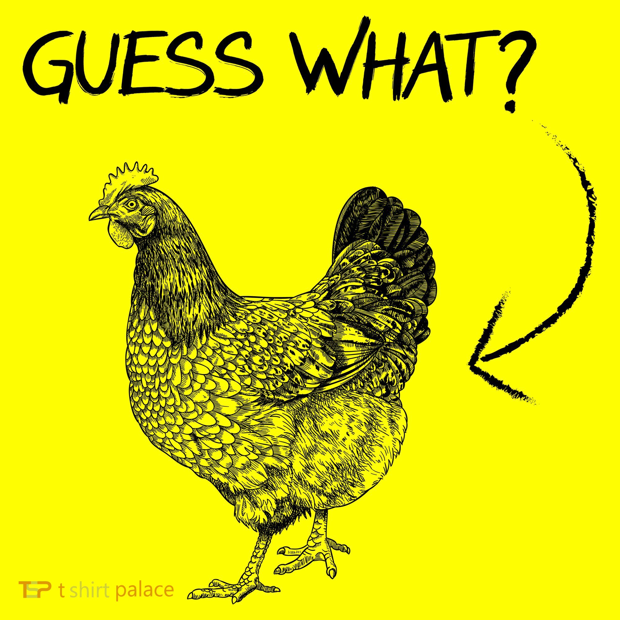 Vintage Guess What Chicken Butt Funny T-Shirt