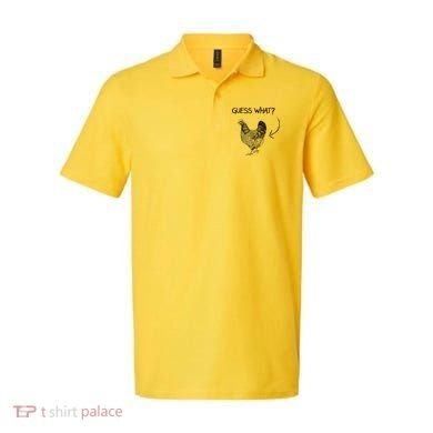 Vintage Guess What Chicken Butt Funny Polo
