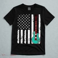 Vintage Guitar American Flag T-Shirt thumb 5