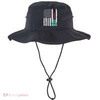 Vintage Guitar American Flag Bucket Hat thumb 0