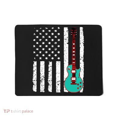 Vintage Guitar American Flag Mousepad