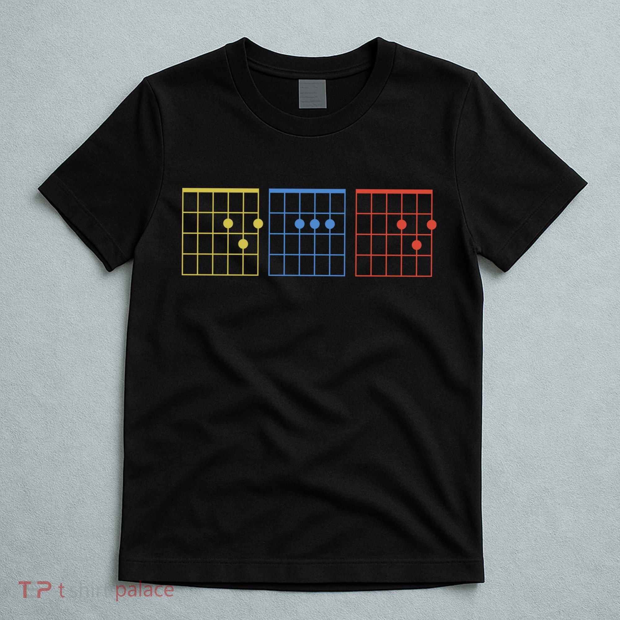 Vintage Guitar Chord Dad Funny Music Fathers Day T-Shirt