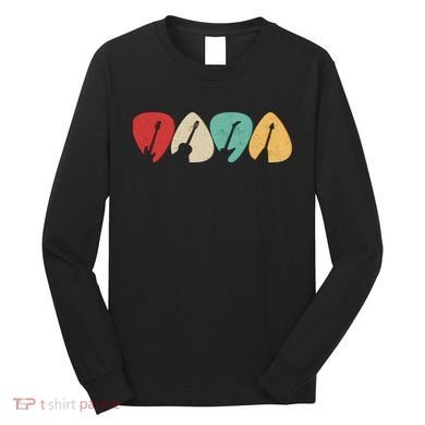 Vintage Guitar Picks  Long Sleeve Shirt