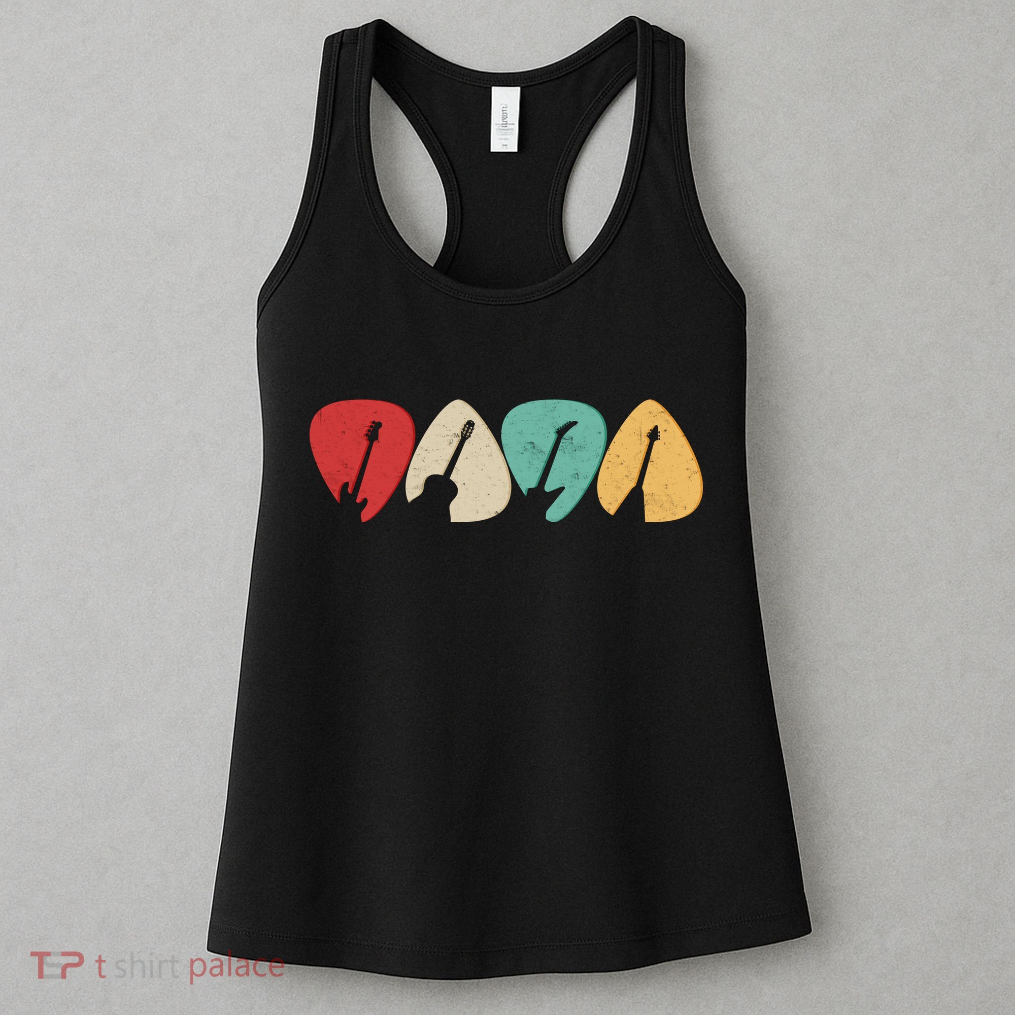 Vintage Guitar Picks  Women's Tank Top