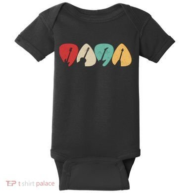 Vintage Guitar Picks  Baby Bodysuit