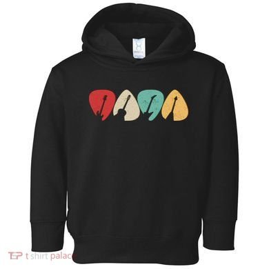 Vintage Guitar Picks  Toddler Hoodie