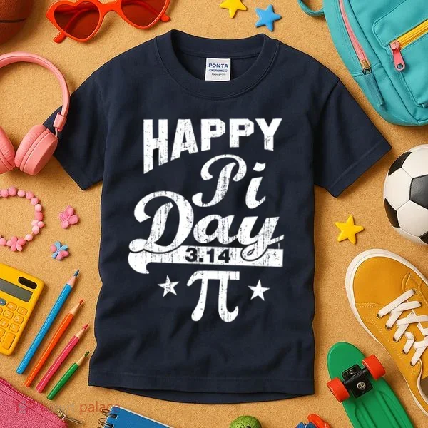 Vintage Happy Pi Day 3.14 Kids T-Shirt