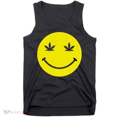 Vintage Happy Pot Smiley Face Tank Top