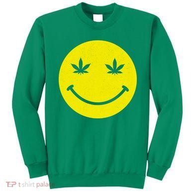 Vintage Happy Pot Smiley Face Sweatshirt