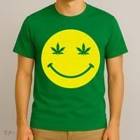 Vintage Happy Pot Smiley Face T-Shirt thumb 3