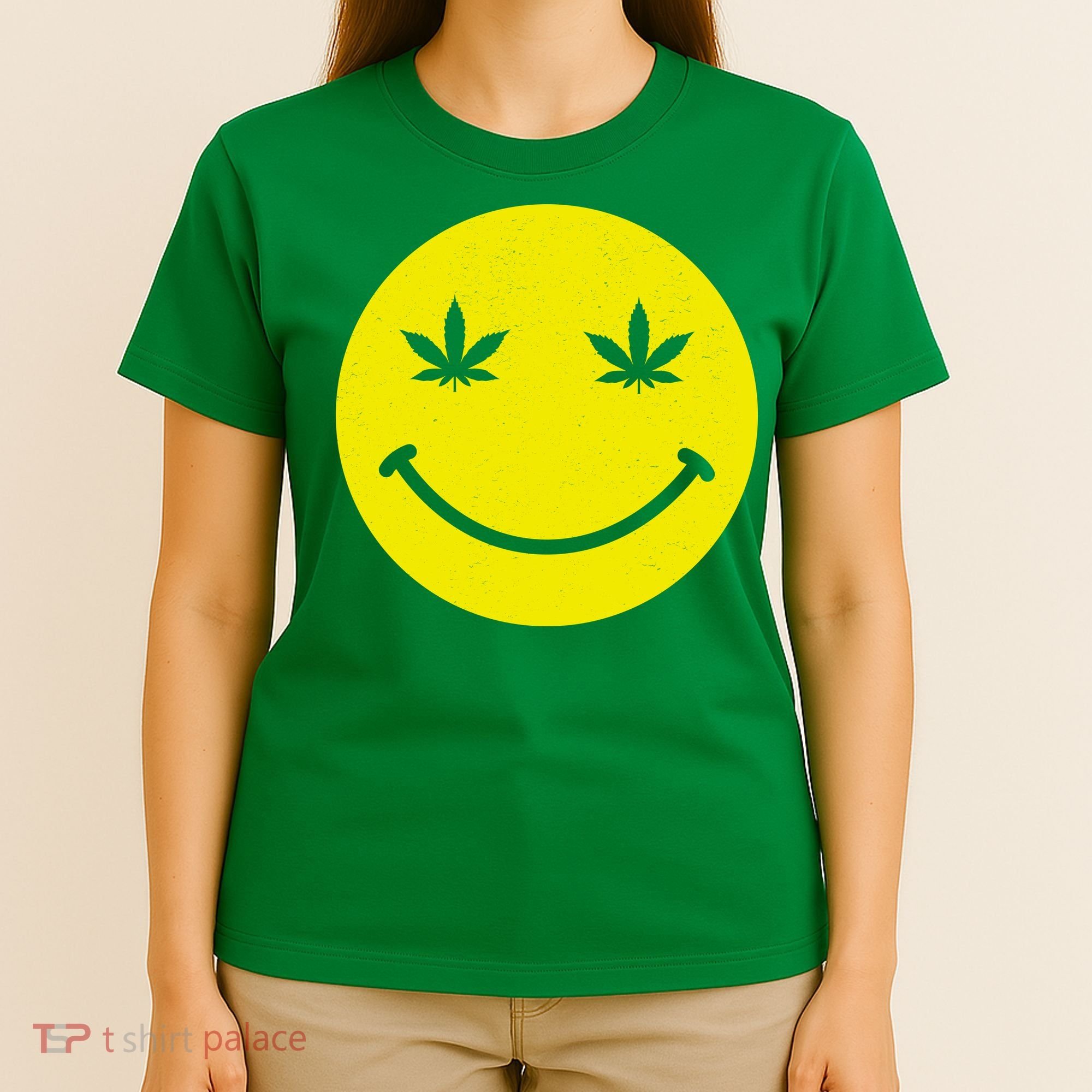 Vintage Happy Pot Smiley Face T-Shirt