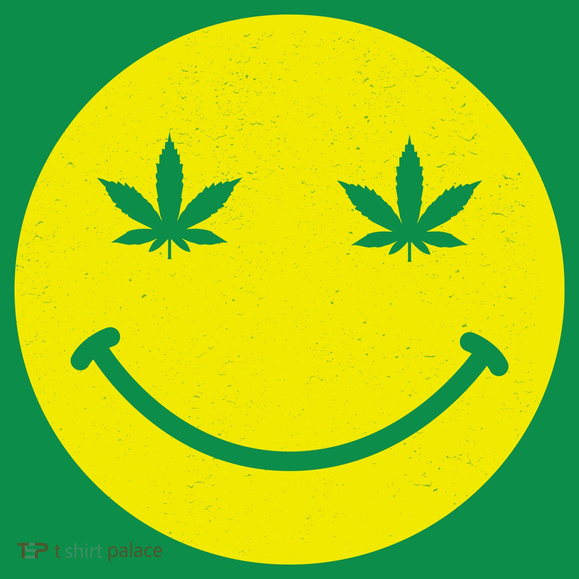 Vintage Happy Pot Smiley Face T-Shirt