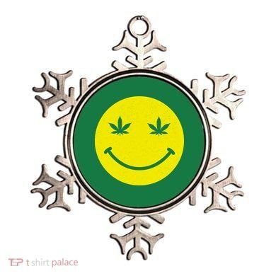 Vintage Happy Pot Smiley Face Ornament
