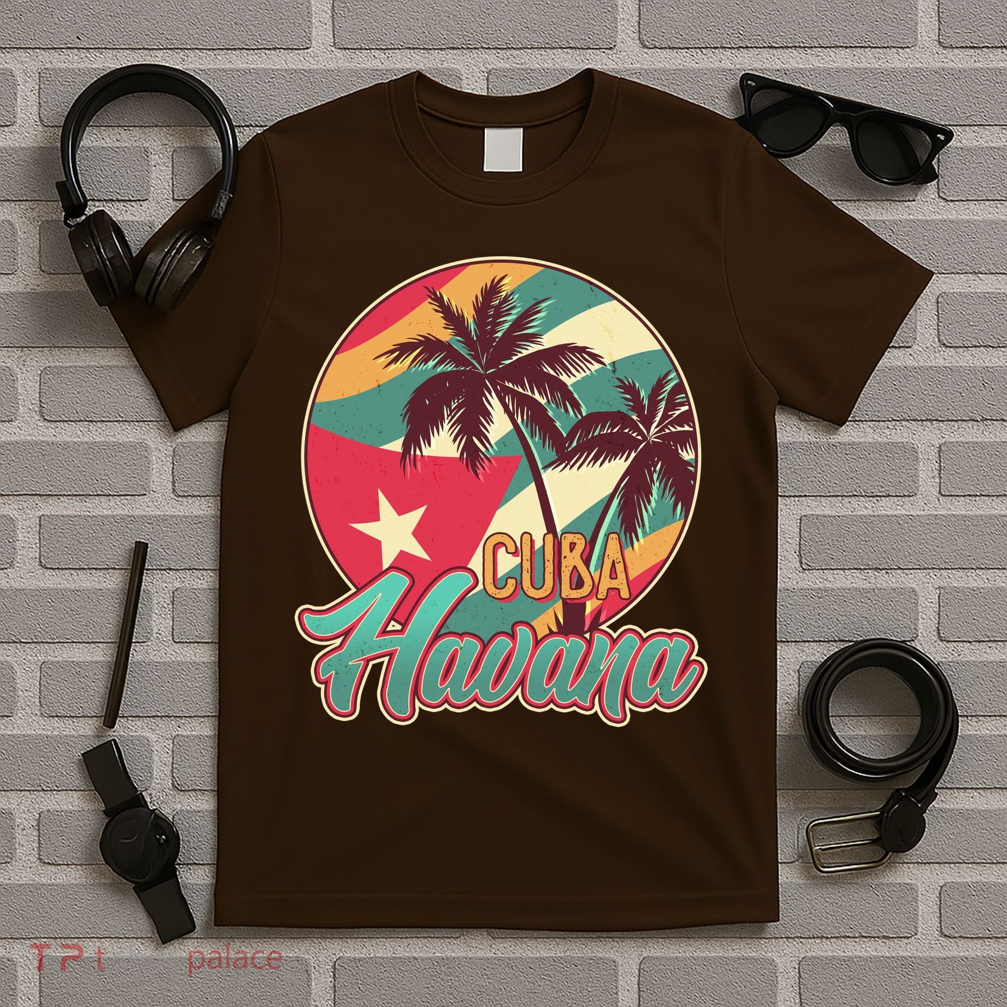Vintage Havana Cuba Emblem  T-Shirt