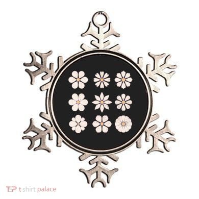 Vintage Hippie Flower Pattern Ornament