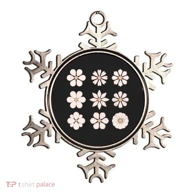 Vintage Hippie Flower Pattern Ornament