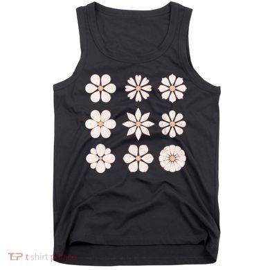 Vintage Hippie Flower Pattern Tank Top