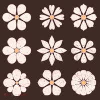 Vintage Hippie Flower Pattern T-Shirt thumb 7