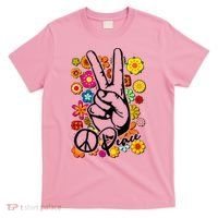 Vintage Hippie Peace Symbols T-Shirt thumb 0