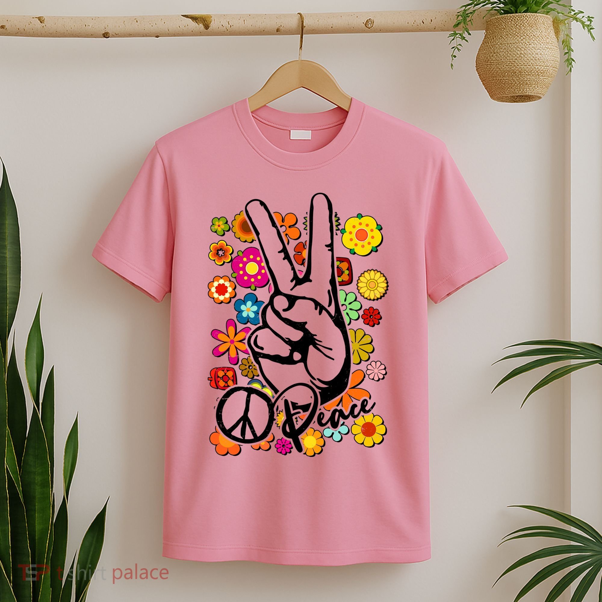 Vintage Hippie Peace Symbols T-Shirt