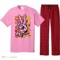 Vintage Hippie Peace Symbols Pajama Set thumb 0