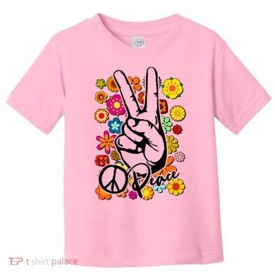 Vintage Hippie Peace Symbols Toddler T-Shirt
