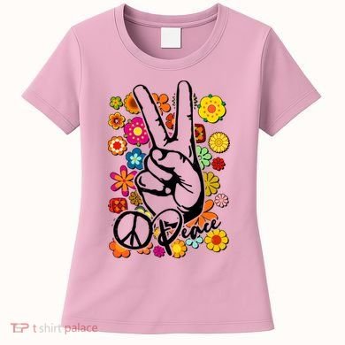 Vintage Hippie Peace Symbols Women's T-Shirt