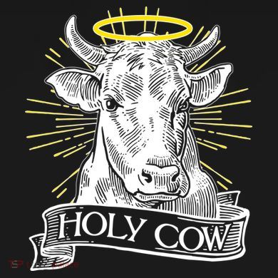 Vintage Holy Cow Ornament