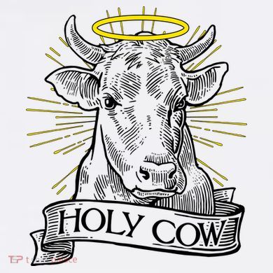 Vintage Holy Cow Garment-Dyed Sweatshirt