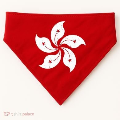 Vintage Hong Kong Flag USA-Made Doggie Bandana