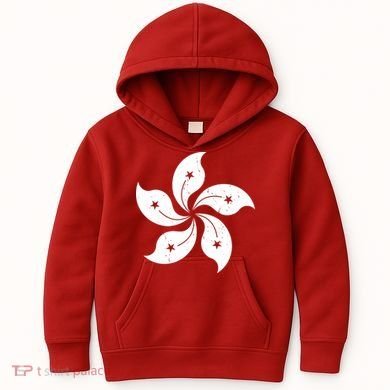 Vintage Hong Kong Flag Kids Hoodie