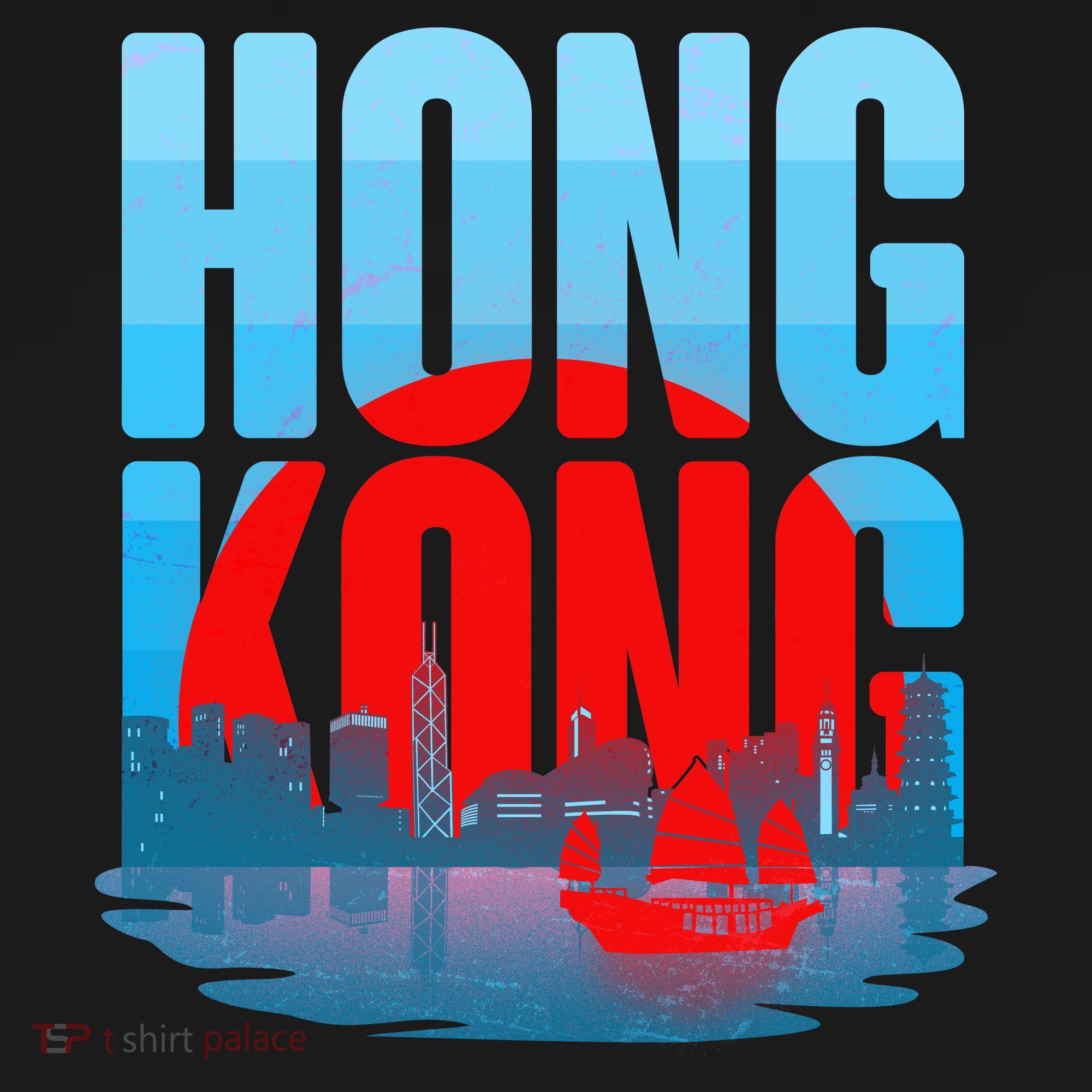 Vintage Hong Kong Skyline T-Shirt