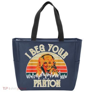 Vintage I Beg Your Parton Funny Tote Bag