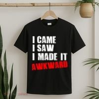 Vintage I Came I Saw I Made It Awkward Stamped T-Shirt thumb 2