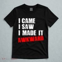 Vintage I Came I Saw I Made It Awkward Stamped T-Shirt thumb 5