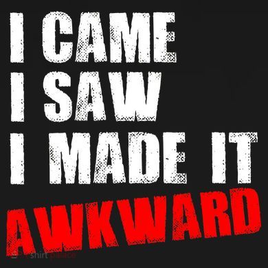 Vintage I Came I Saw I Made It Awkward Stamped Ornament