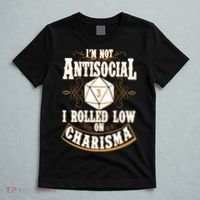 Vintage I'm Not Antisocial I Rolled Low On Charisma T-Shirt thumb 5