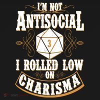 Vintage I'm Not Antisocial I Rolled Low On Charisma T-Shirt thumb 7