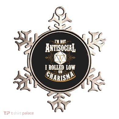 Vintage I'm Not Antisocial I Rolled Low On Charisma Ornament
