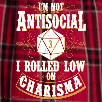 Vintage I'm Not Antisocial I Rolled Low On Charisma Women's Flannel Plaid Pajama Pants