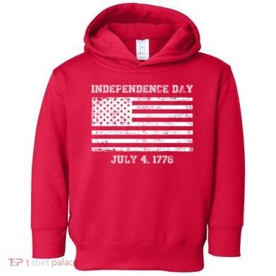 Vintage Independence Day 1776 Toddler Hoodie