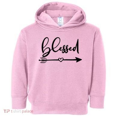 Vintage Inspirational Blessed  Toddler Hoodie